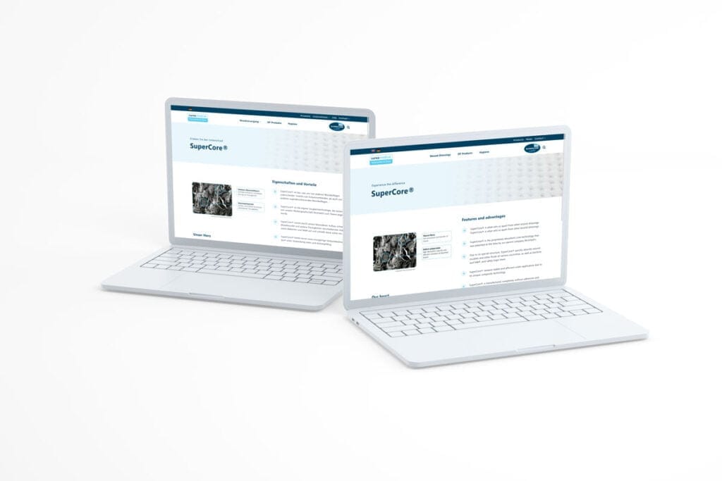Ansicht auf Laptops