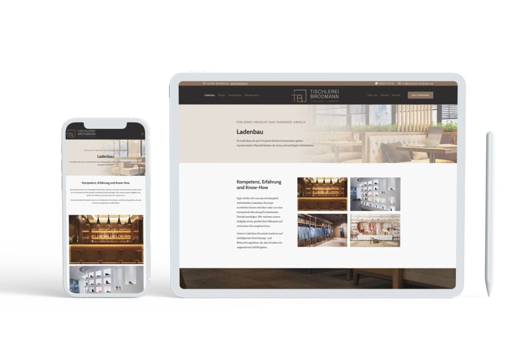 Ansicht auf mobilen Endgeräten
