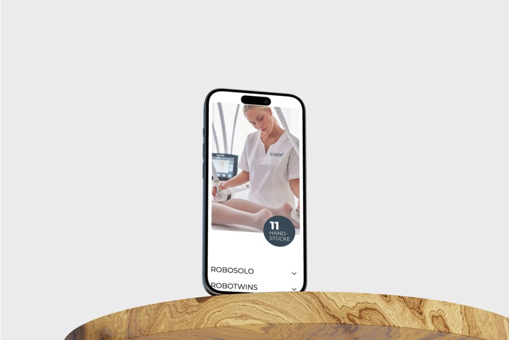 icoone Laser B2B Landingpage