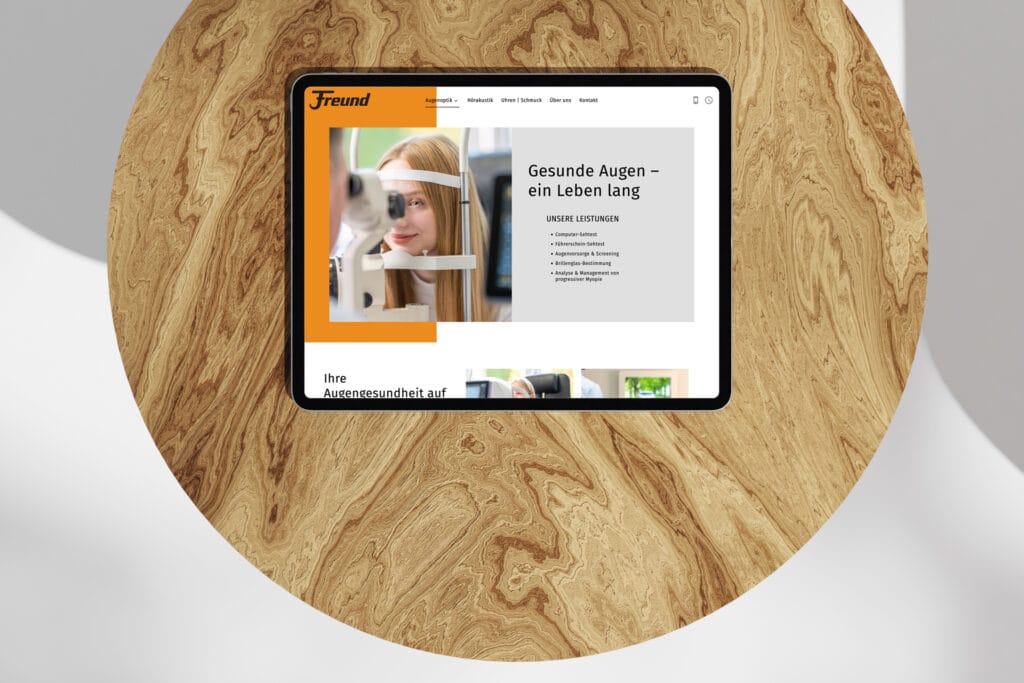Augenoptik Freund Website