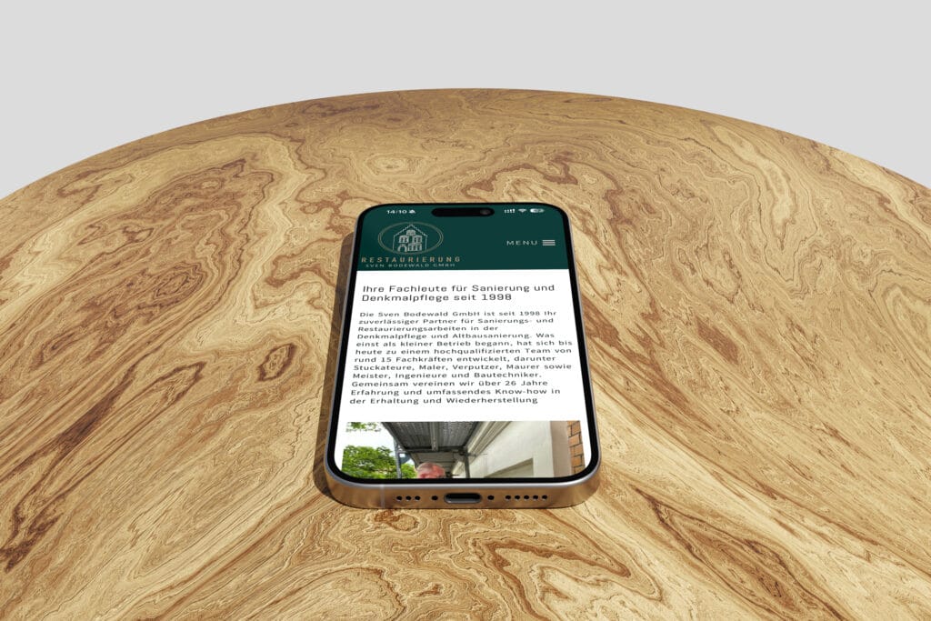 Restaurierung Bodewald Website