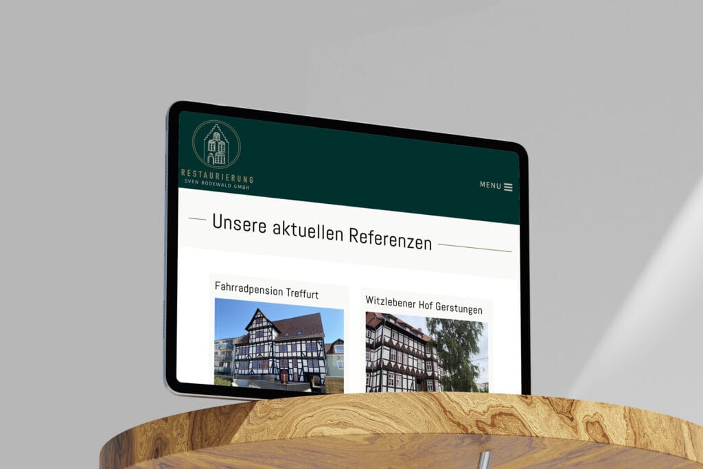 Restaurierung Bodewald Website