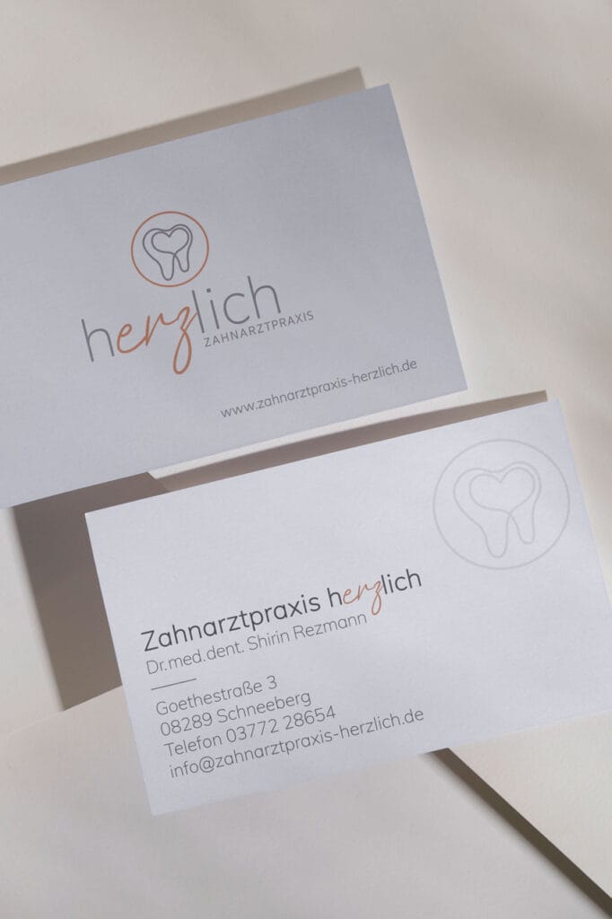 Zahnarztpraxis Herzlich Visitenkarten